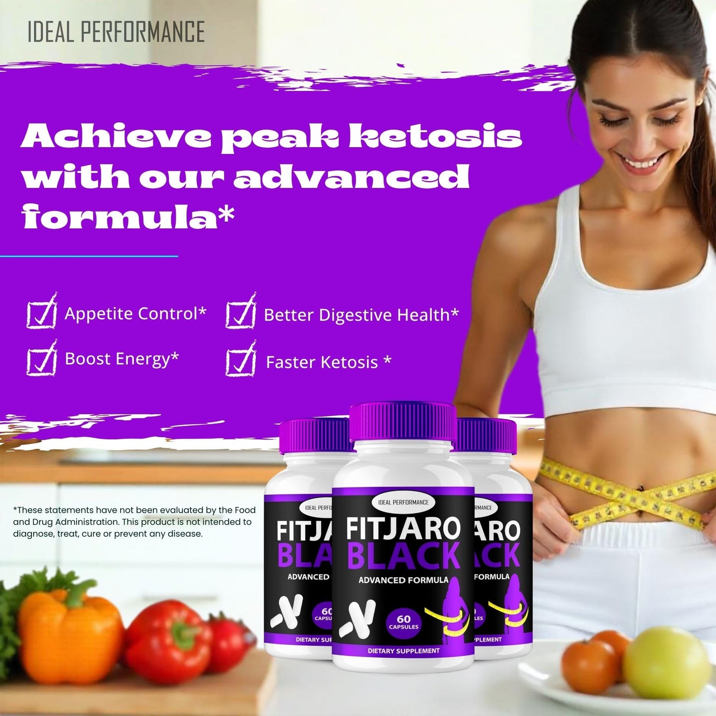 IDEAL PERFORMANCE Fit Jaro Capsules with Pink Salt, 120 Capsules