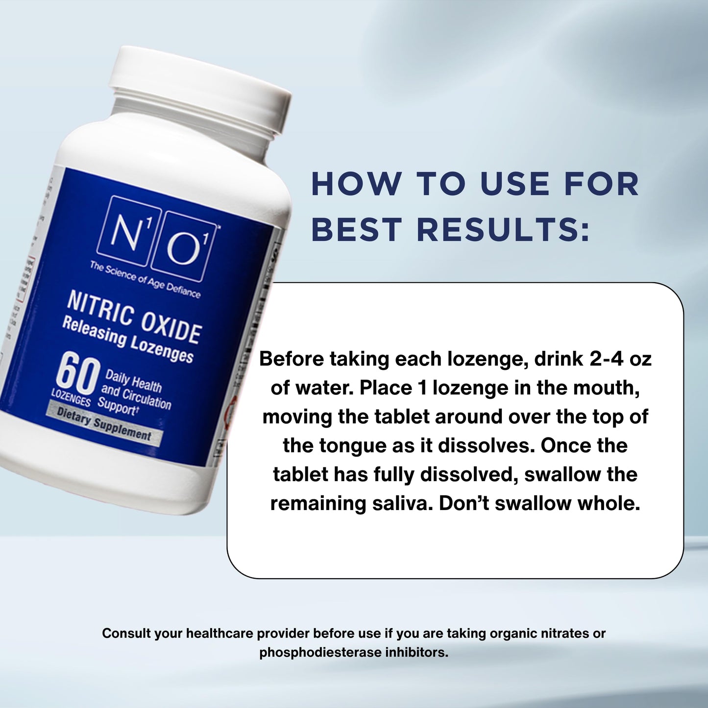 N1O1 Nitric Oxide Lozenges & Age-Defiance Face Cream Bundle