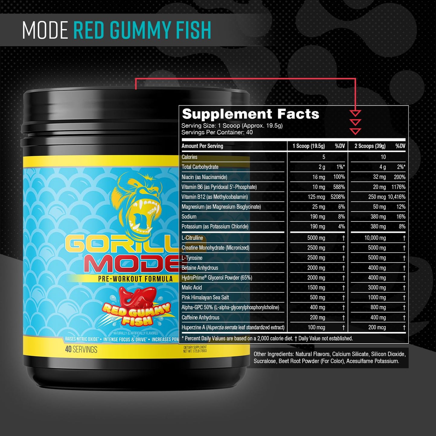 Gorilla Mind Gorilla Mode Pre Workout Powder 28