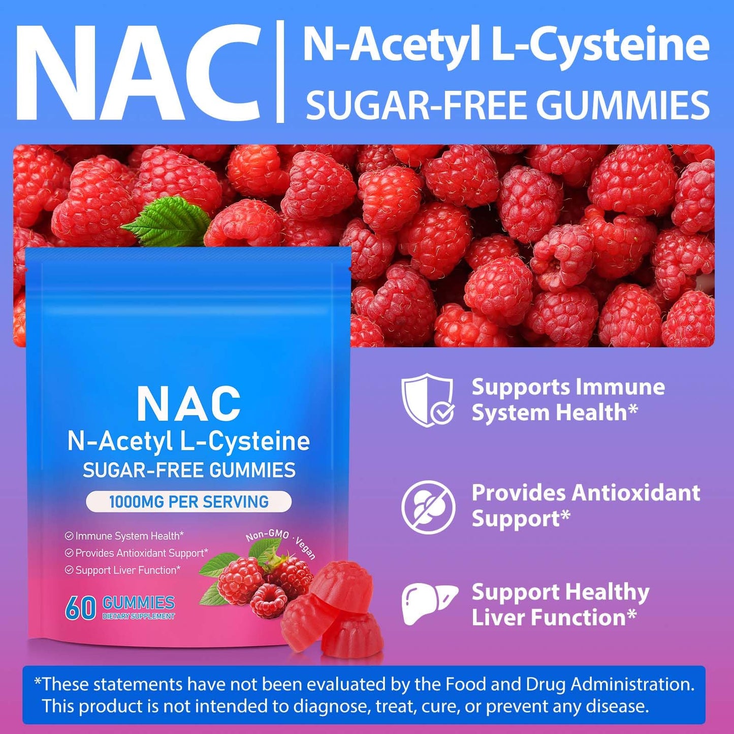 IKZEE N-Acetyl Cysteine 60 Gummies