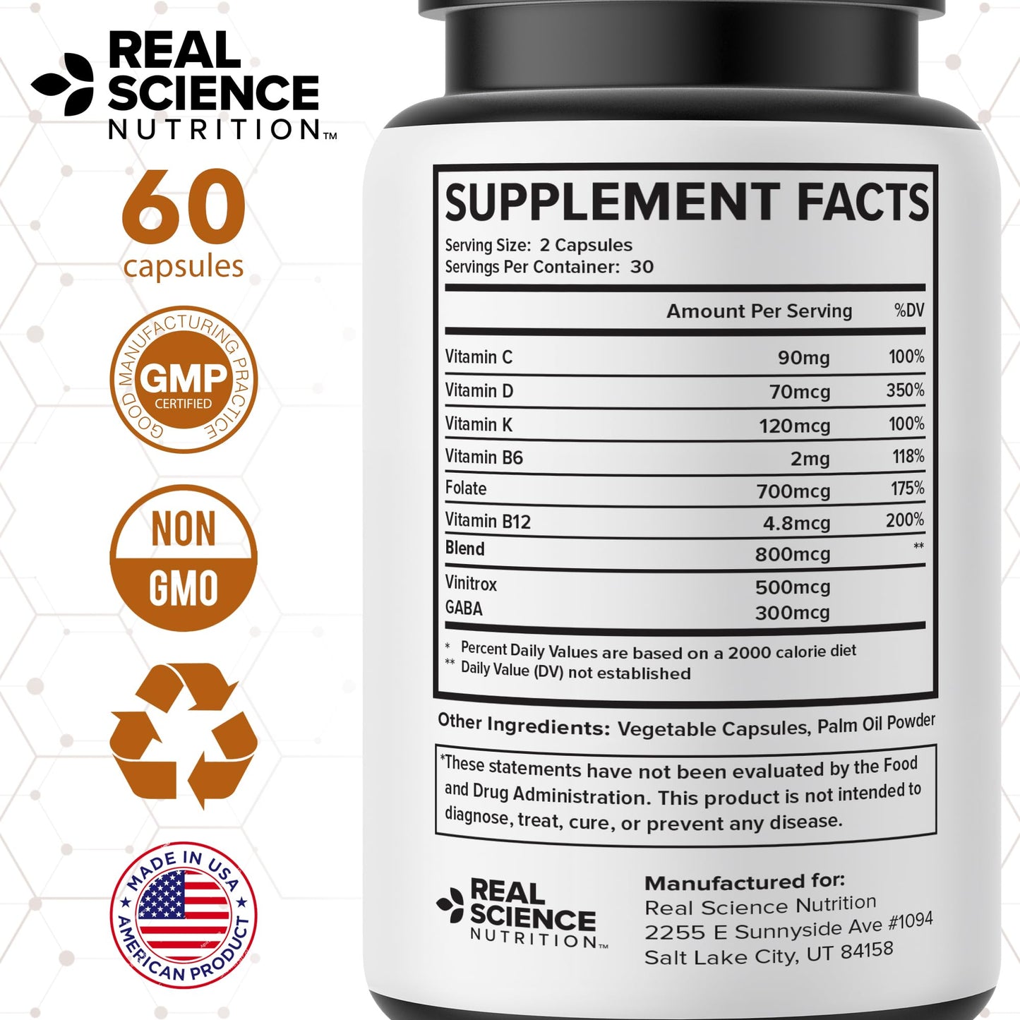 Real Science Nutrition InsoBalance Miracle 60 Capsules