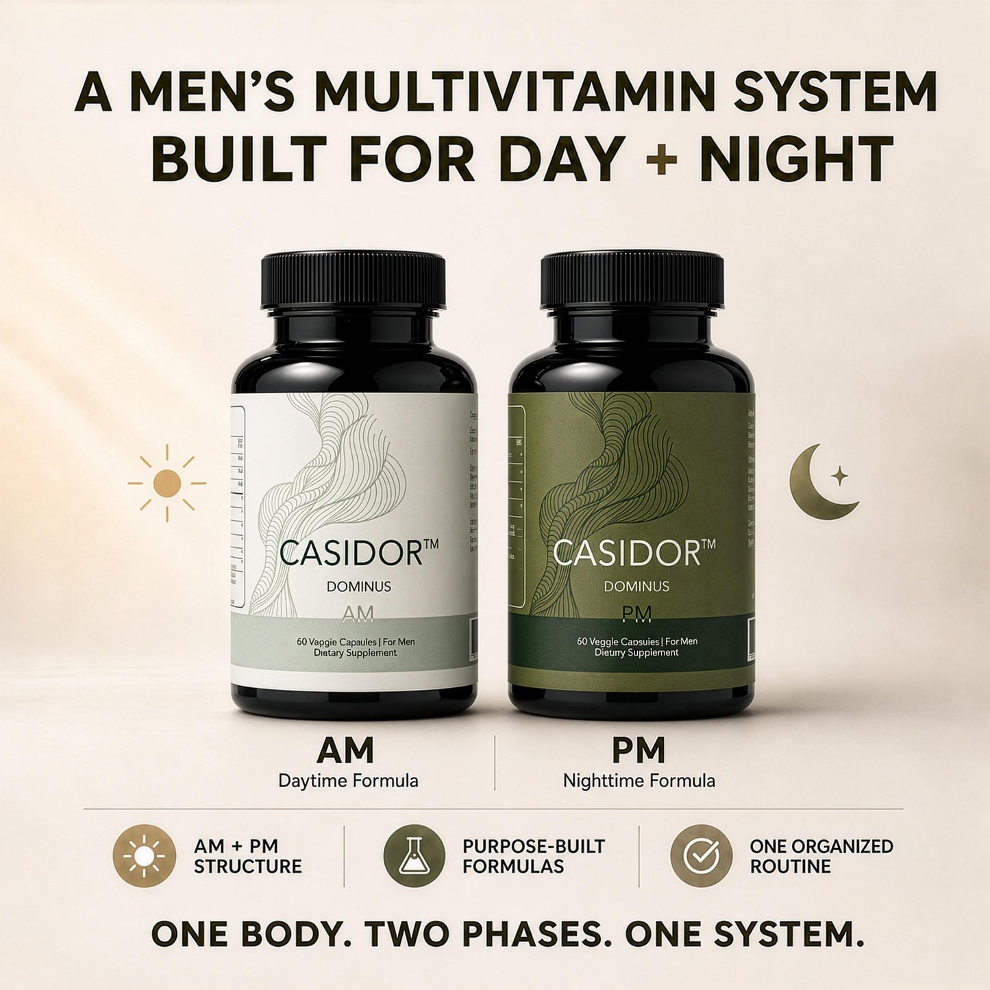CASIDOR Dominus Multivitamin for Men Capsule 120 Count