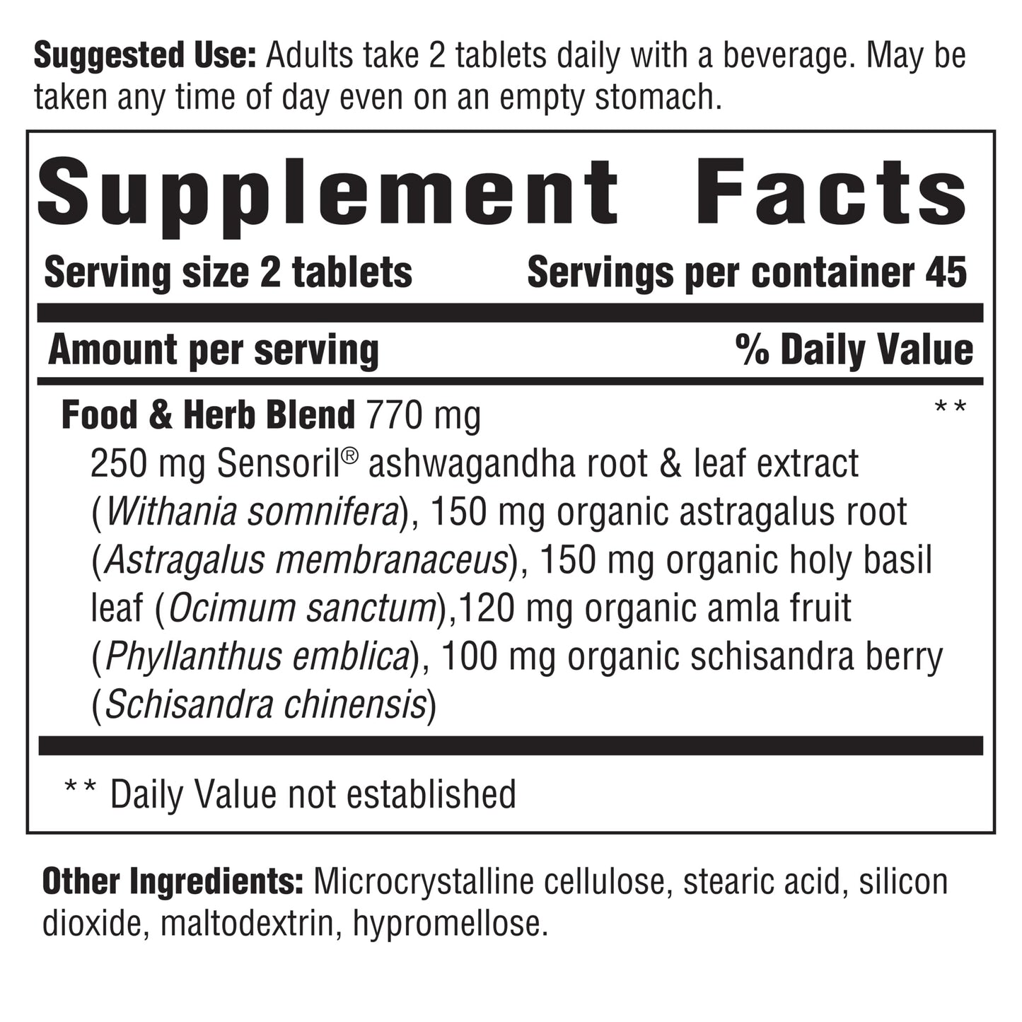 Innate Response Formulas Adrenal Response Herbal Supplement Tablet 90