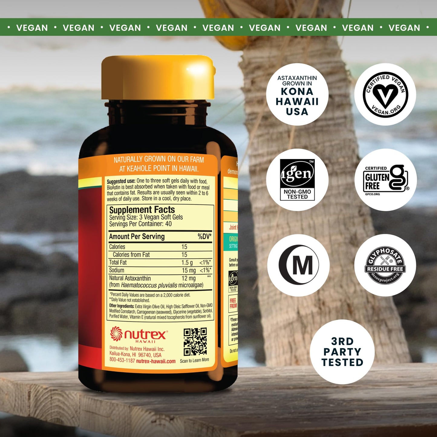 Nutrex Hawaii BioAstin Hawaiian Astaxanthin Softgel 120