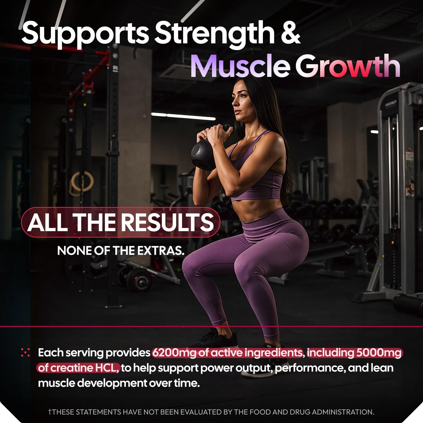 Premium Select Nutrition Creatine HCL Gummies - 120 Gummies