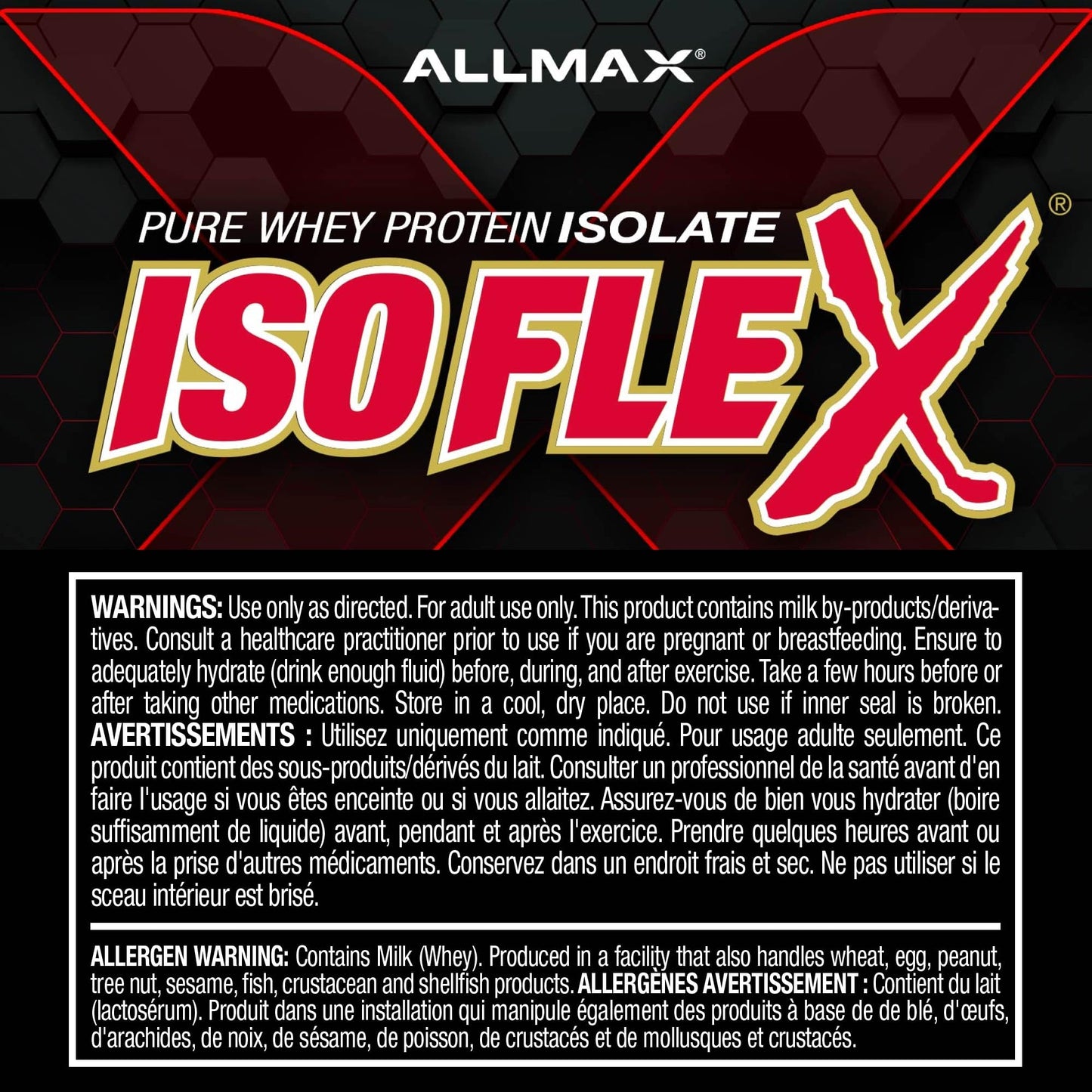 ALLMAX ISOFLEX Whey Protein Isolate Vanilla Powder, 32 Servings