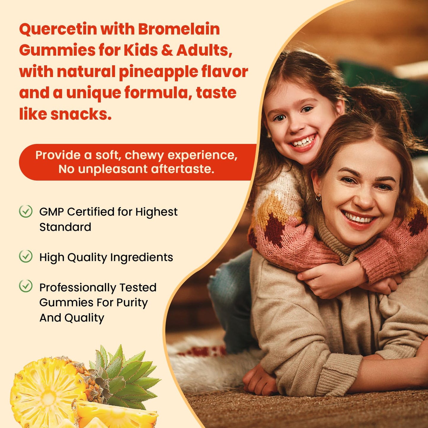 JIANKYTZ Quercetin with Bromelain Gummies 120 Count