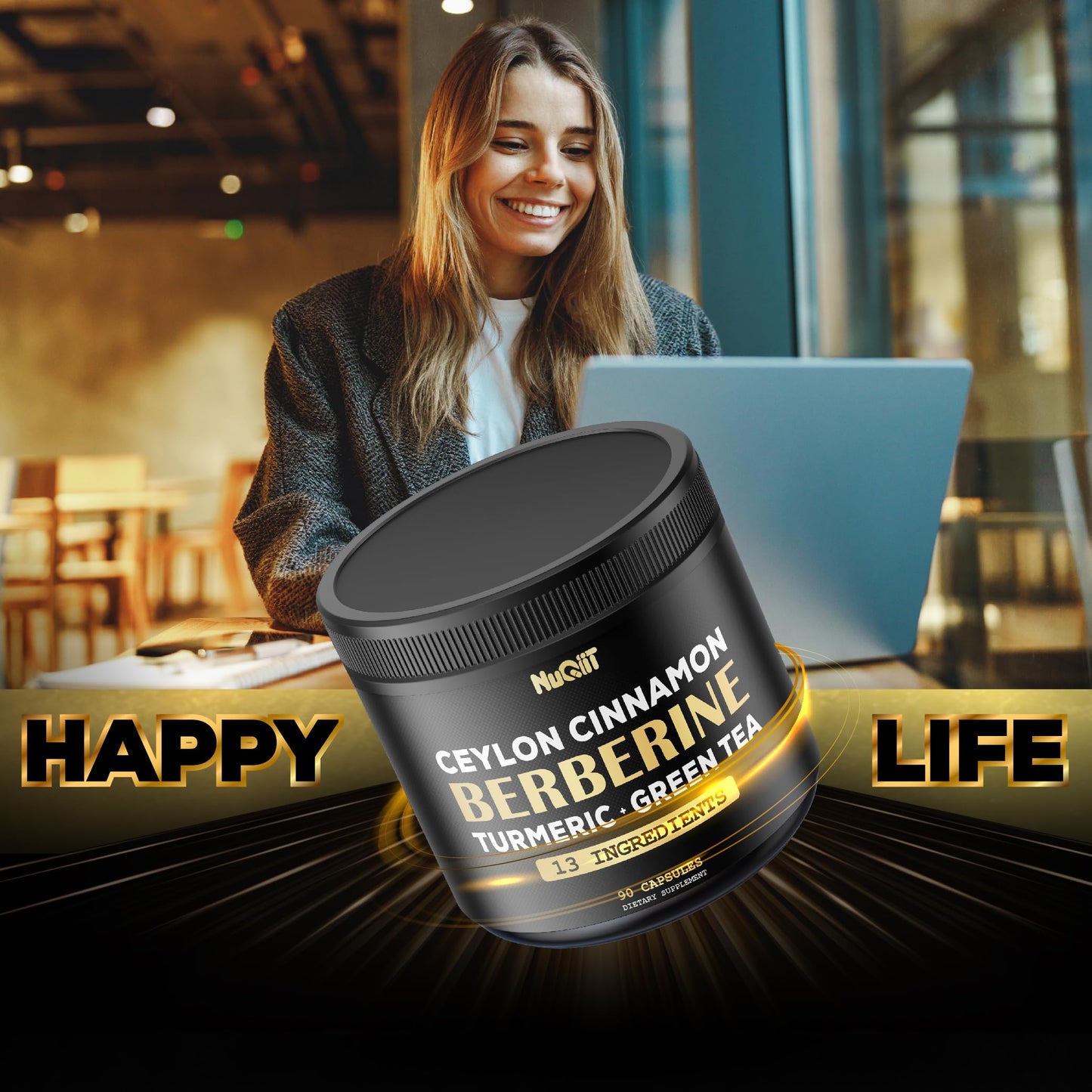 NUQIIT Berberine Supplement Capsule 90 Capsules