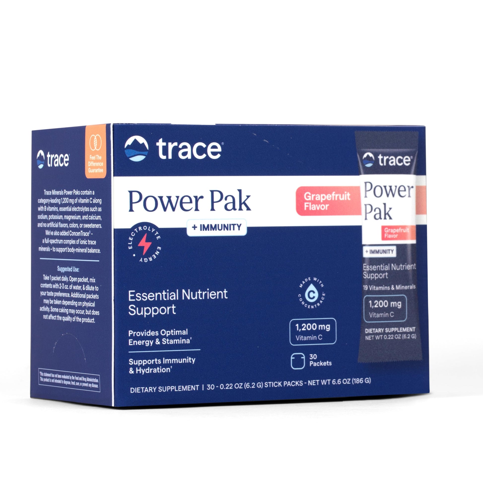 Trace Minerals Power Pak Plus Immunity Powder 5.6 Ounce