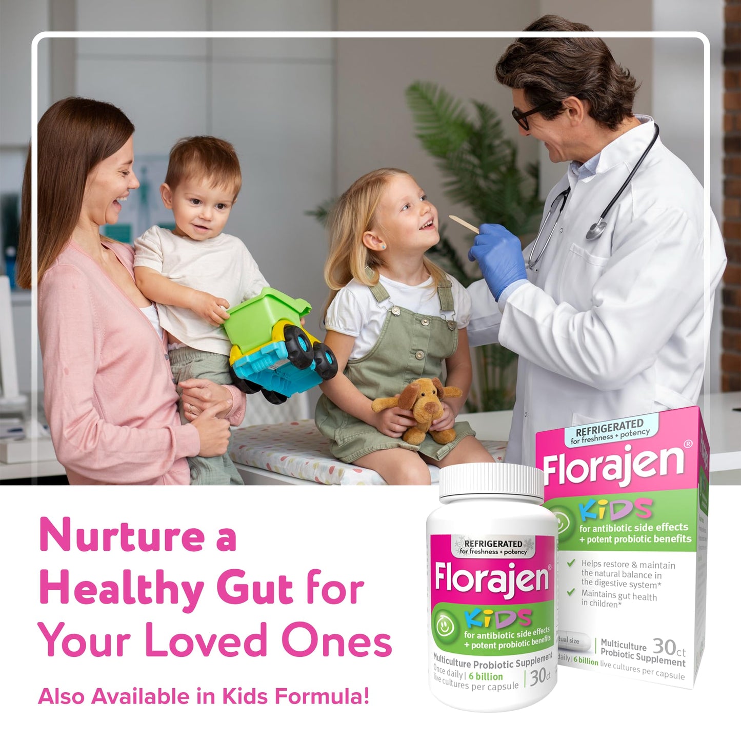 Florajen Digestion Probiotics Capsules, 30 Count