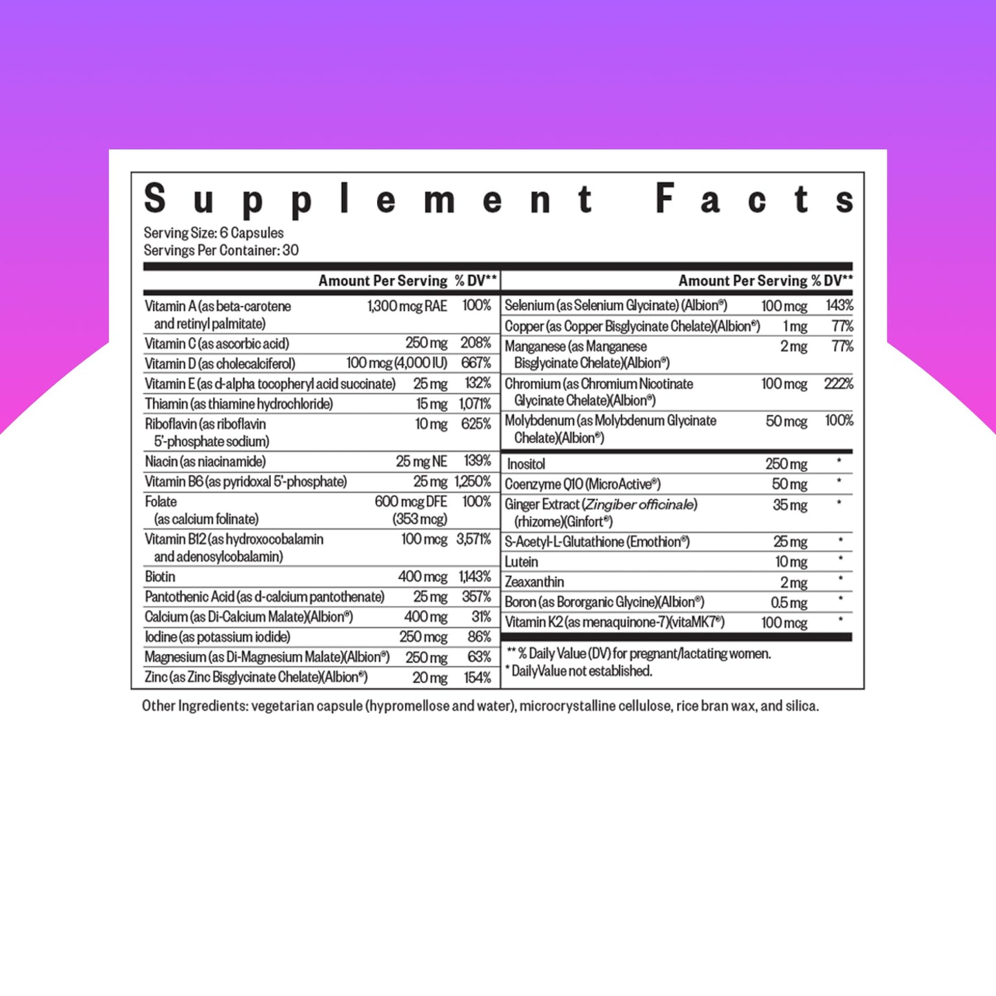 Seeking Health Optimal Prenatal MF Capsules, 180 Count