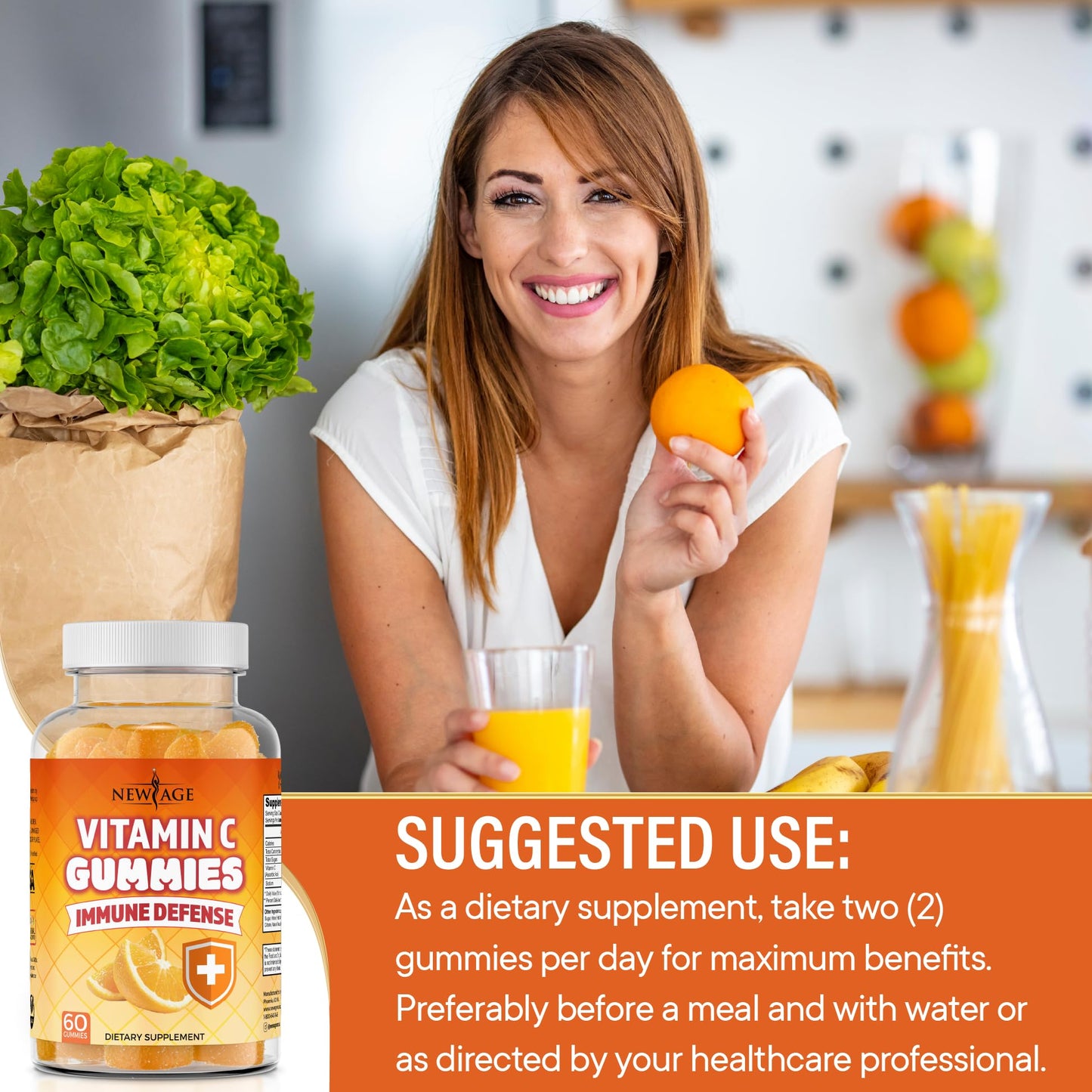 NEW AGE Vitamin C Gummies 120 Gummies