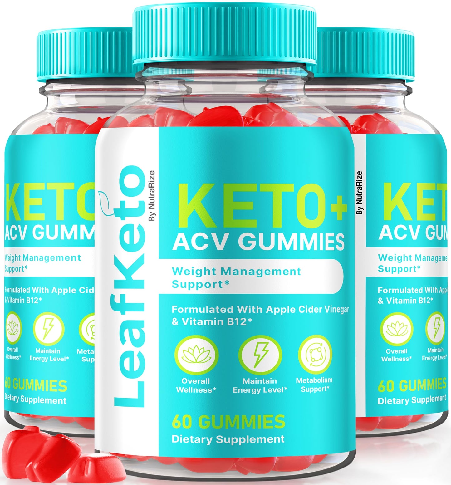 NutraRize Leaf Keto ACV Gummies 180 Gummies