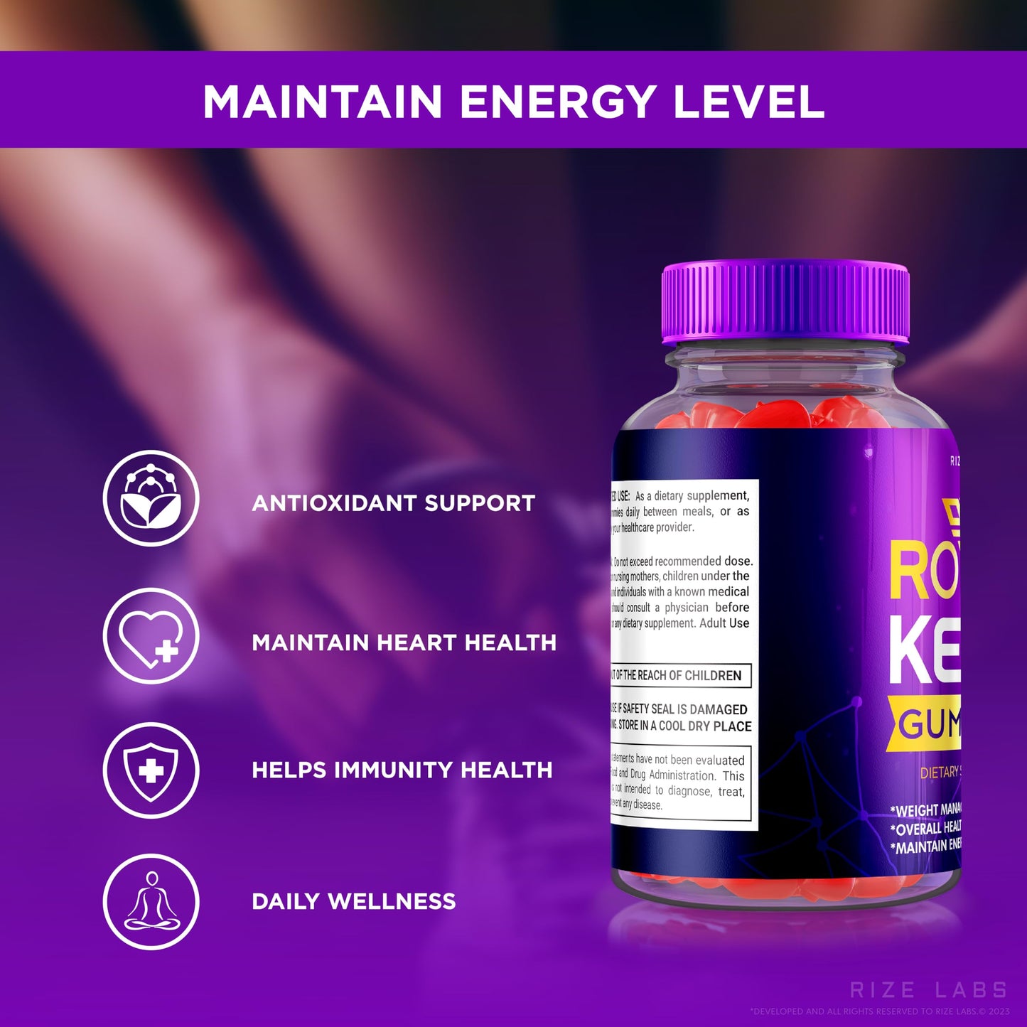 Rize Labs Royal Keto Gummies 300 Gummies