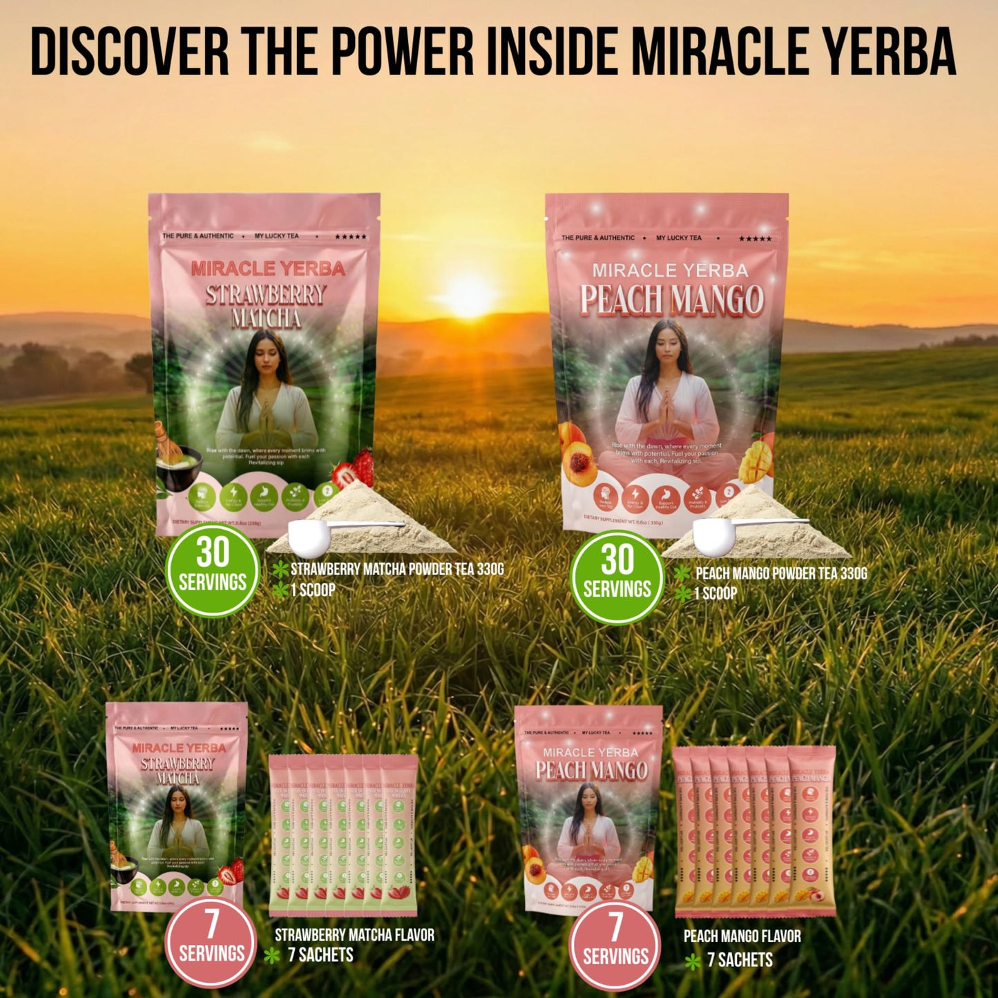 Miracle Yerba Yerba Mate Tea Bundle Powder 1