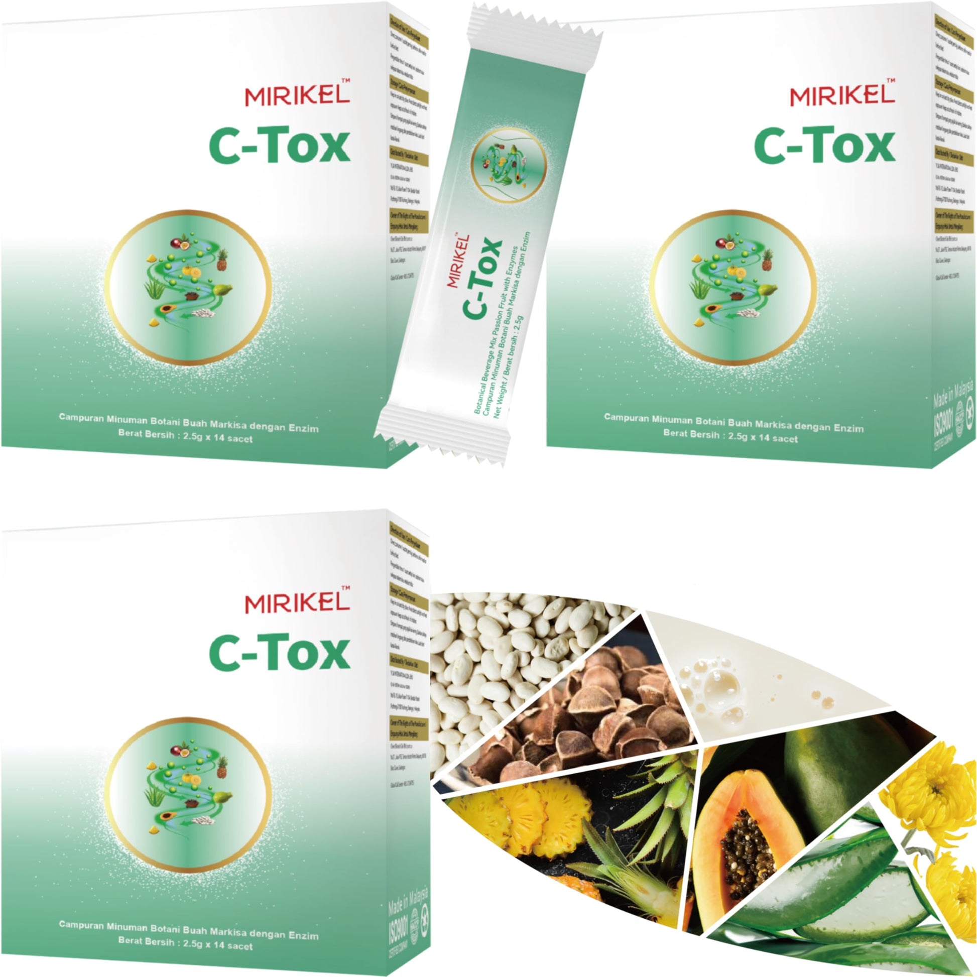 zgrmjfj C-TOX Direct Oral Powder for Gentle Bowel Detox & Cleanse, 42 Sachets