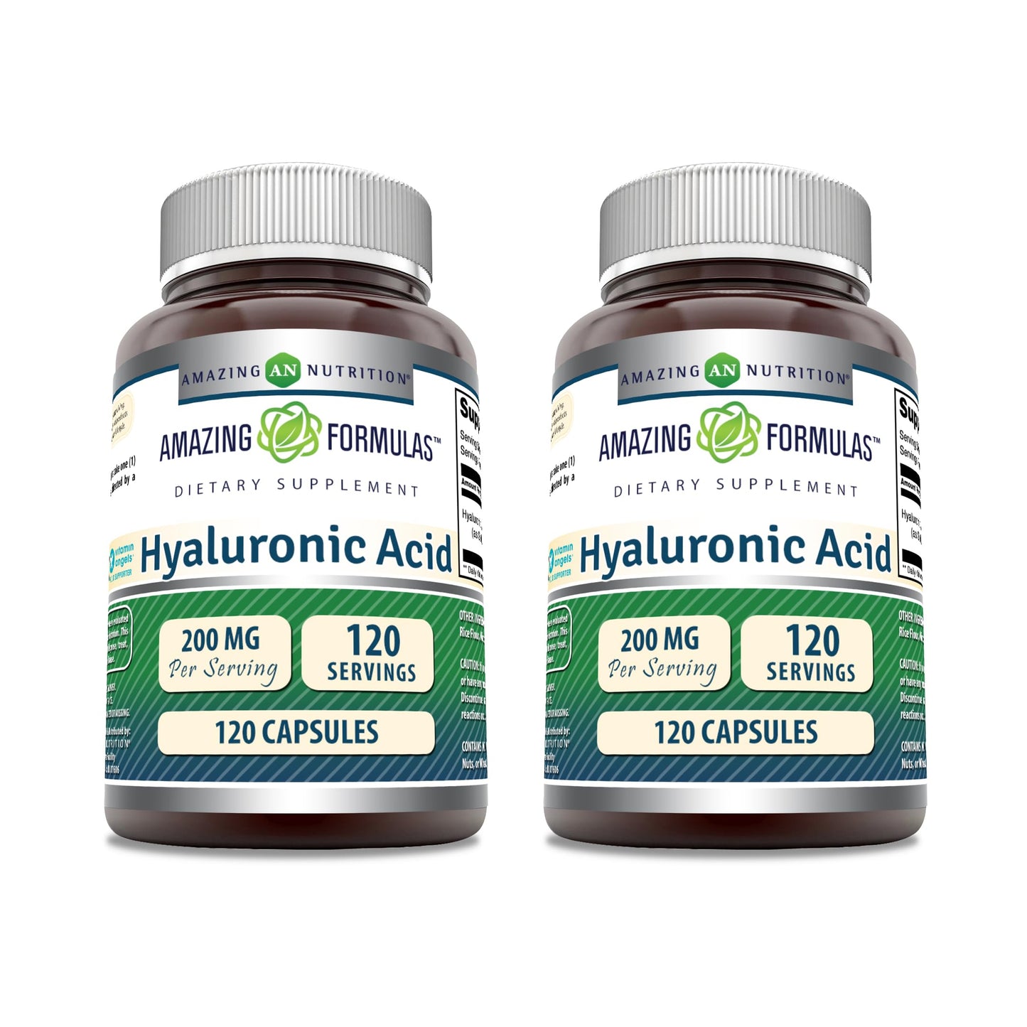 Amazing Nutrition Hyaluronic Acid 200 mg Per Serving Capsules, 240 Count