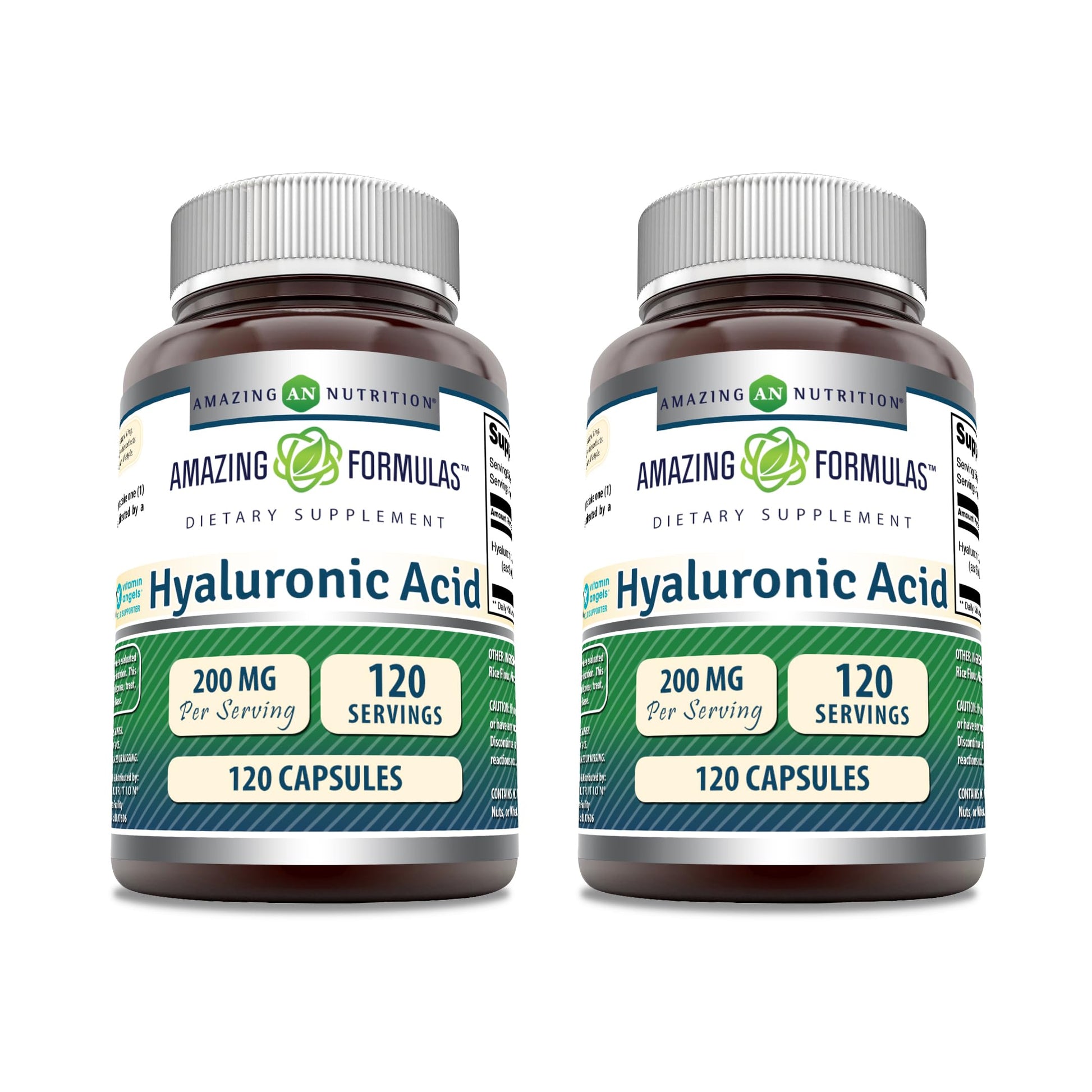 Amazing Nutrition Hyaluronic Acid 200 mg Per Serving Capsules, 240 Count