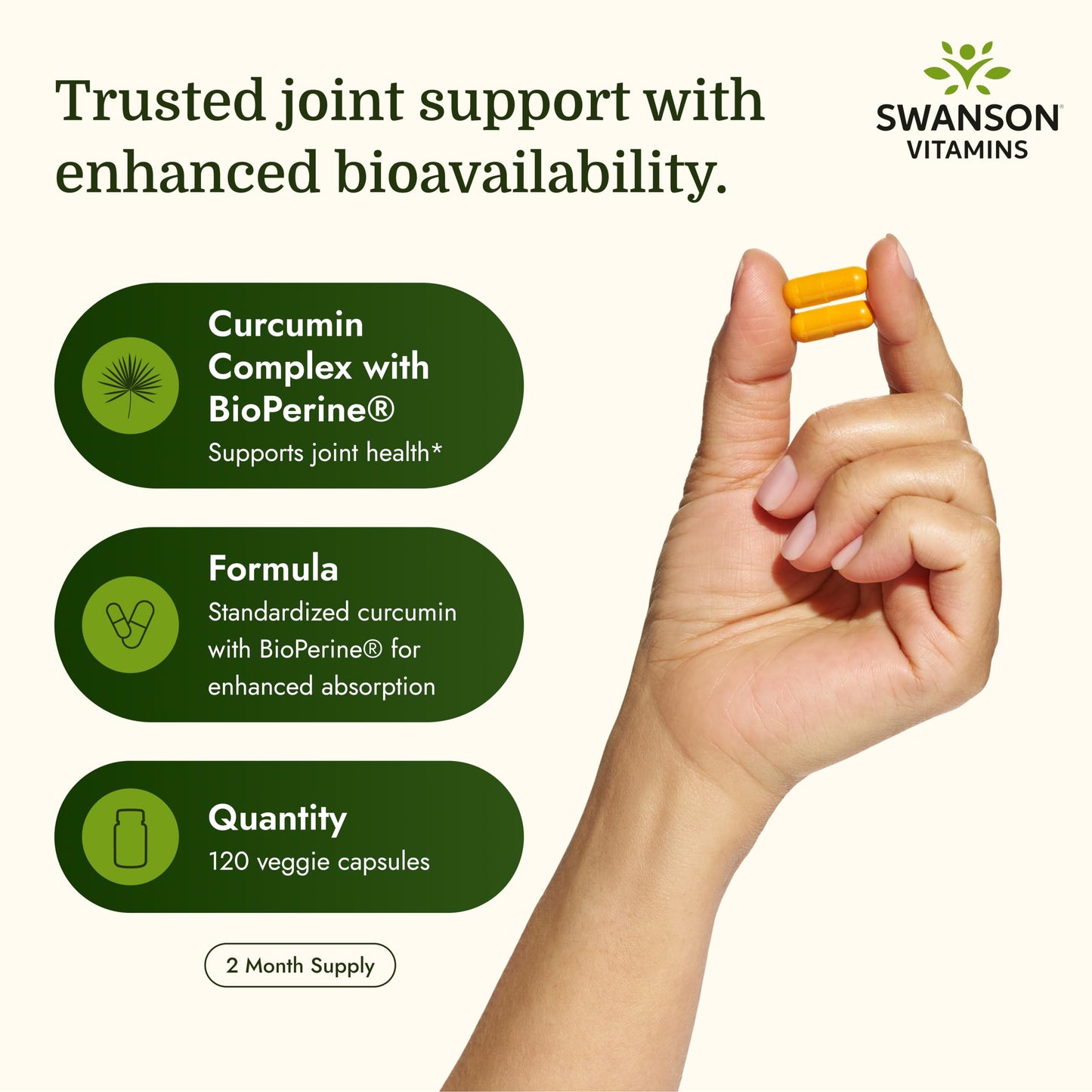 Swanson Curcumin Complex Vegan Capsules 120