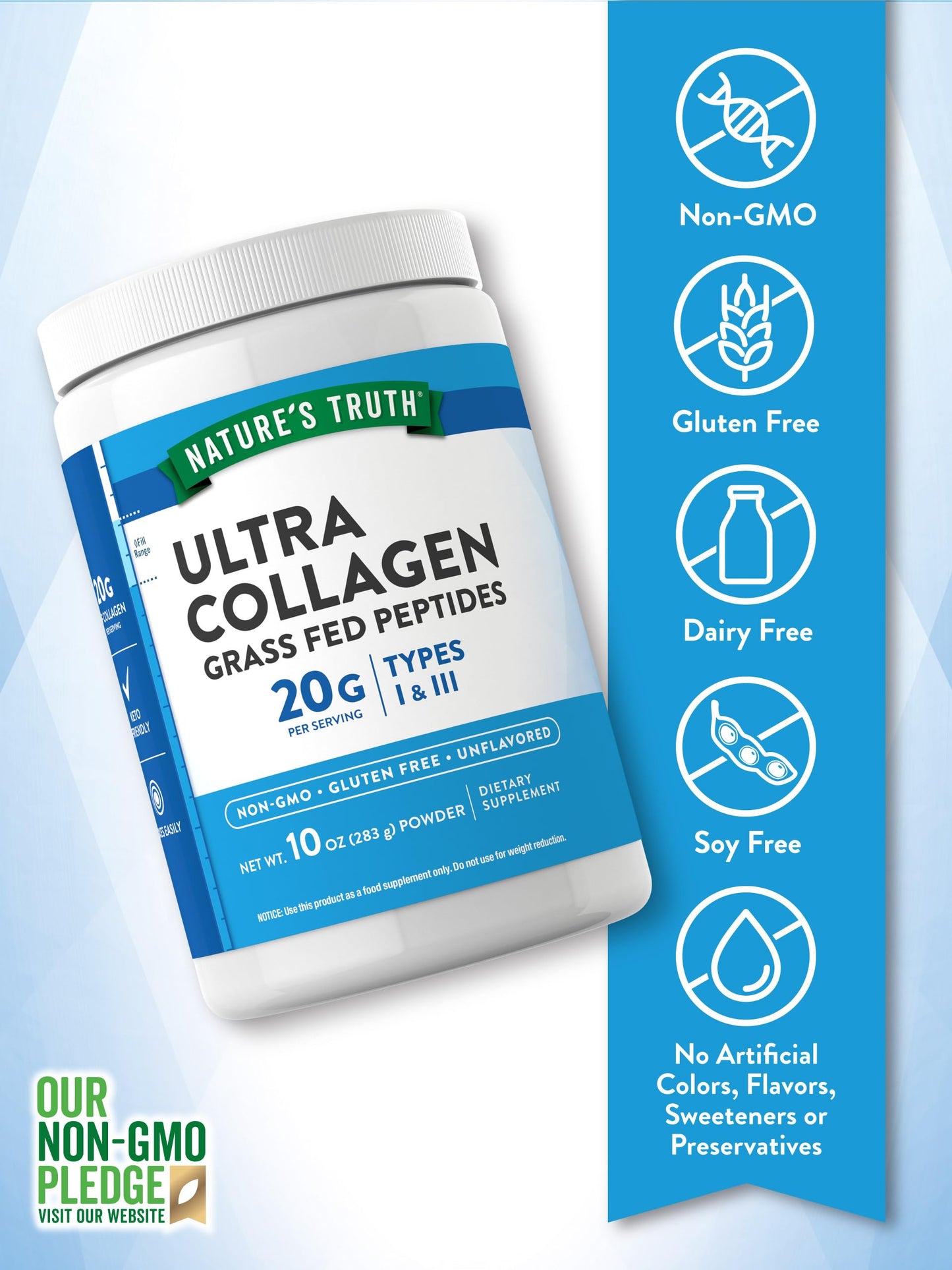 Nature's Truth Collagen Peptides Powder 10 oz
