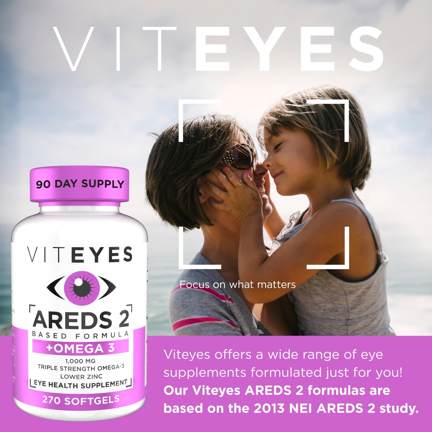 Viteyes AREDS 2 + Omega-3 Macular Support Softgels, 270