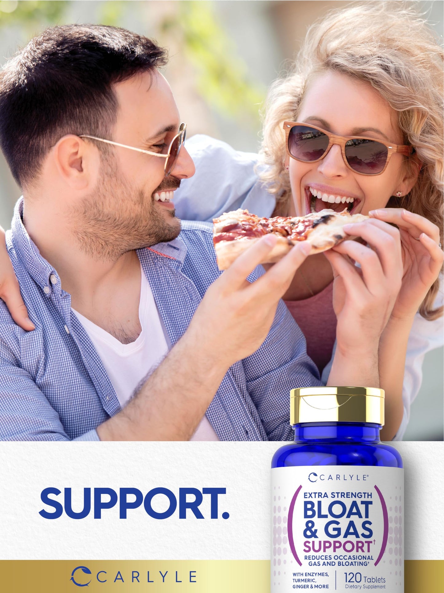 Carlyle Bloat & Gas Support for Men & Women 120 Tablets