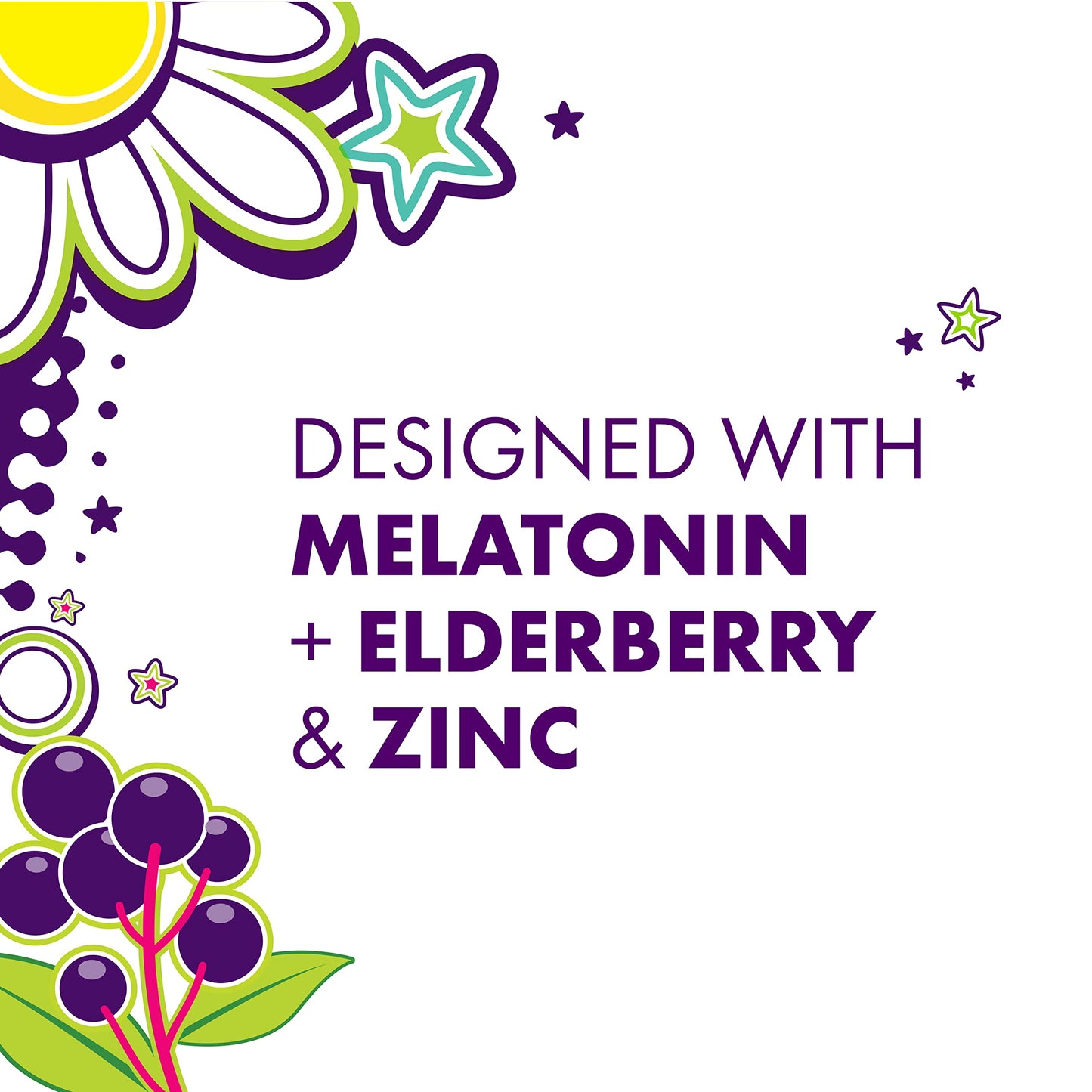 ZzzQuil Kidz Melatonin Gummies, 1 mg, Berry Flavor, Immunity Support, 60 Gummies