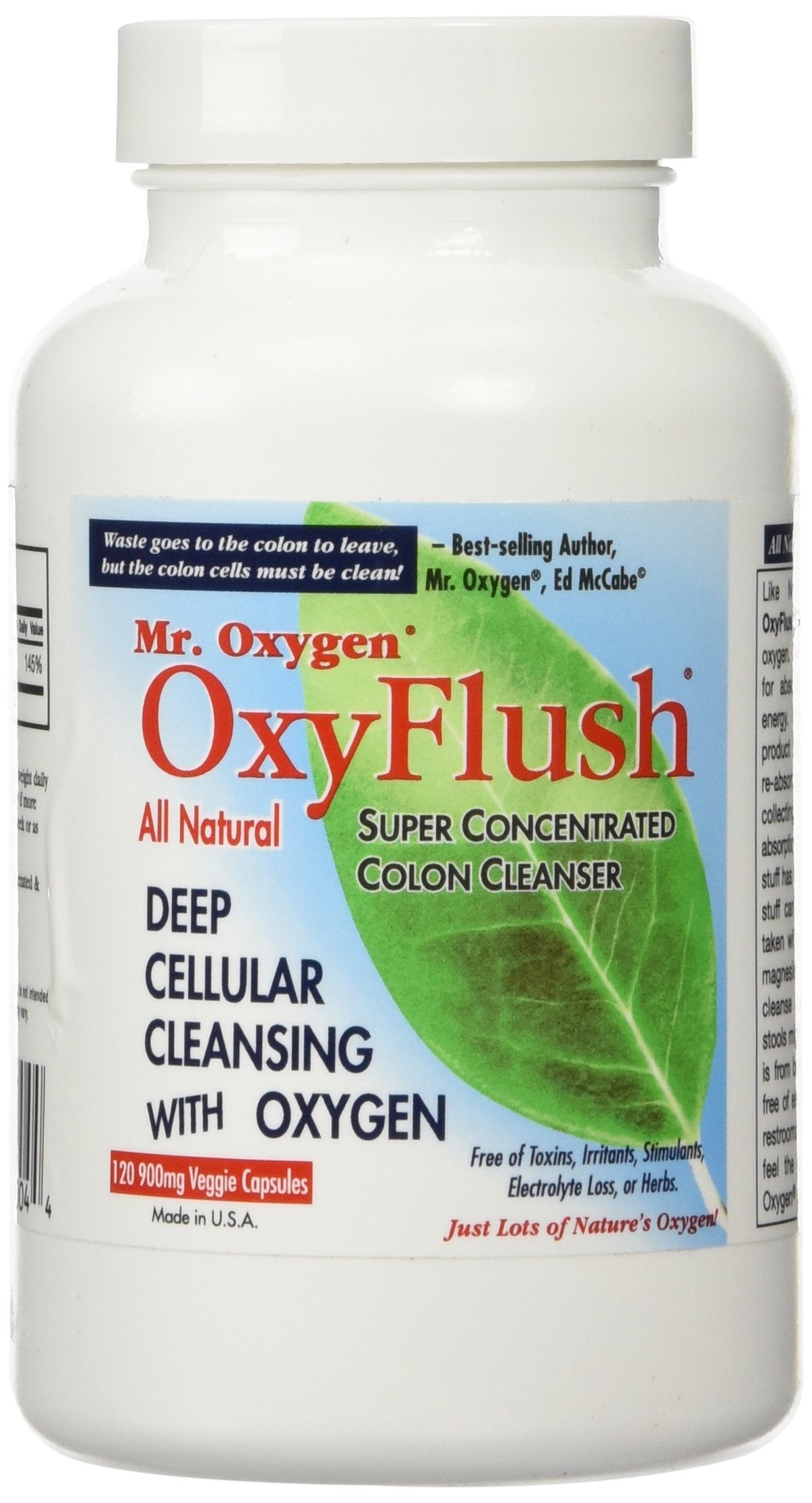 Mr. Oxygen OxyFlush Concentrated Colon Cleanser Capsule 120 Count