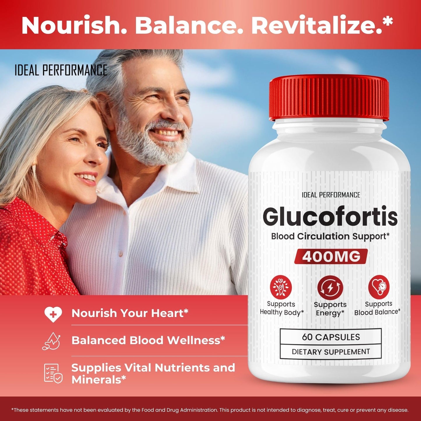 IDEAL PERFORMANCE GlucoFortis Capsules, 60 Count