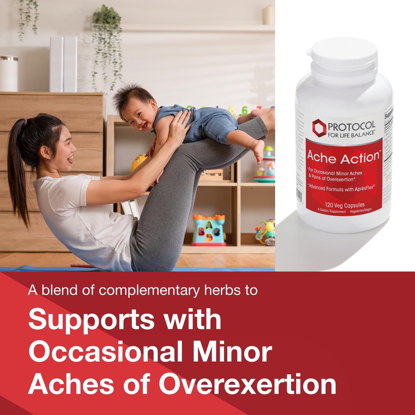 Protocol for Life Balance Ache Action - Joint Supplement for Women & Men Capsule 120