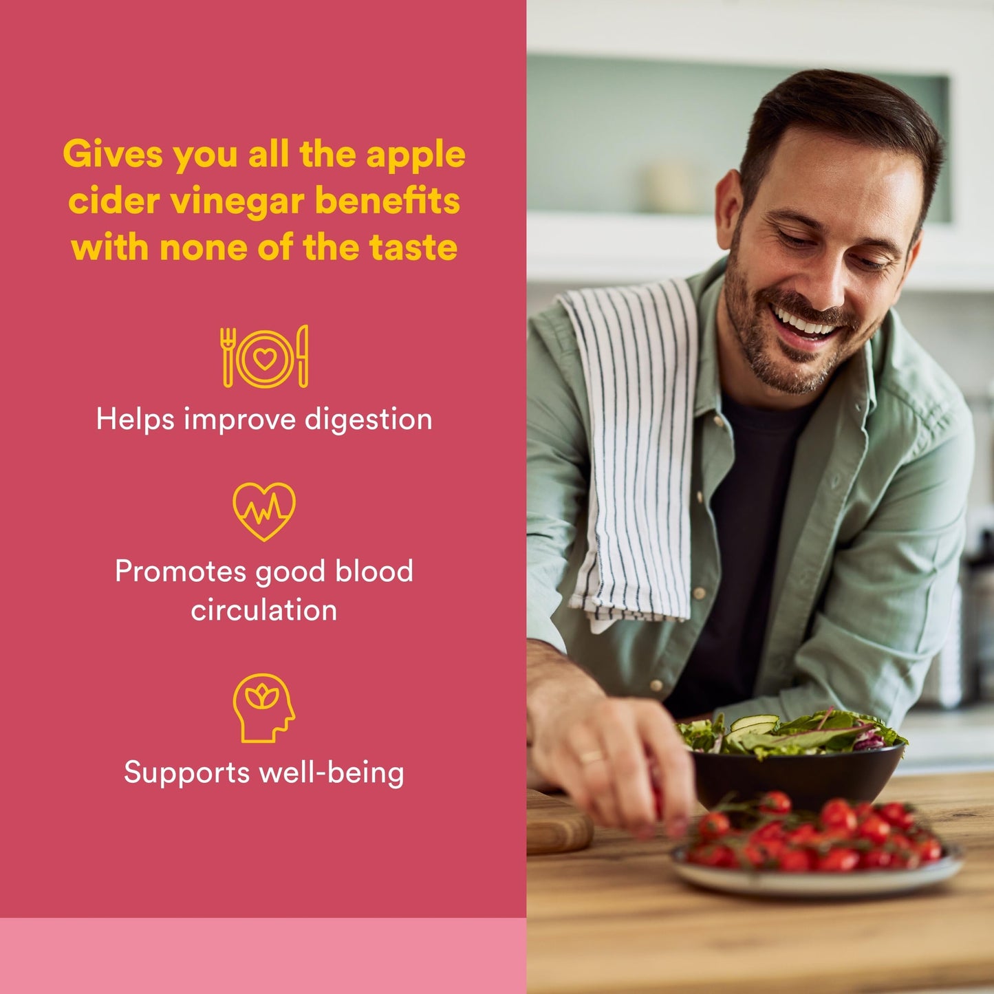 Natural Factors Fermented Apple Cider Vinegar Digestive & Gut Health Support Capsules 360 Count