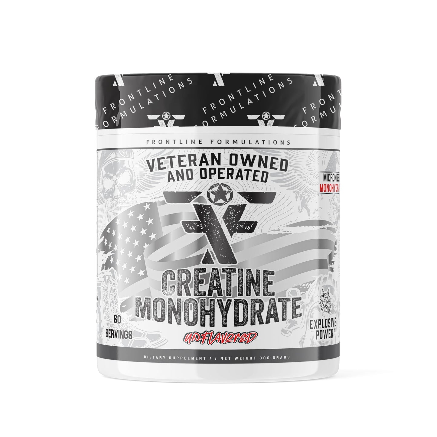 Frontline Formulations Creatine Monohydrate Powder, 60 Servings