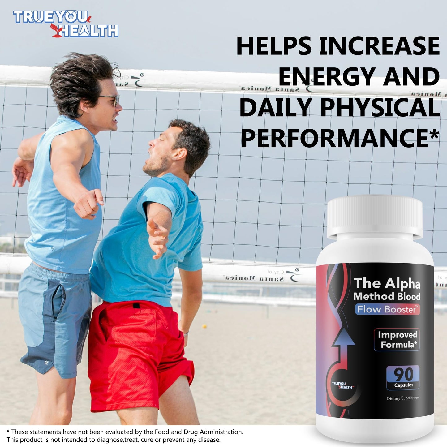 True You Health The Alpha Method Blood Flow Booster Capsule 90 Count