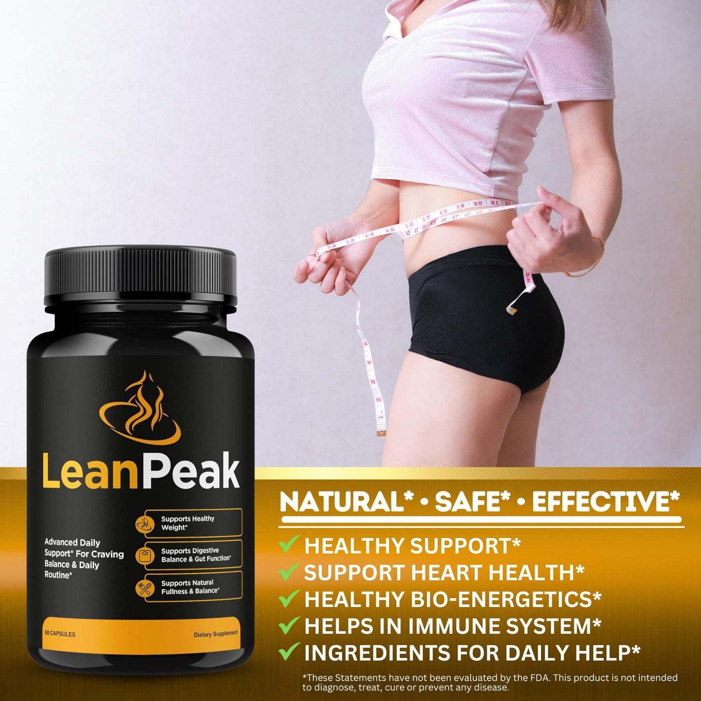 NutraTrust Labs Lean Peak Advanced Capsules, 60 Capsules
