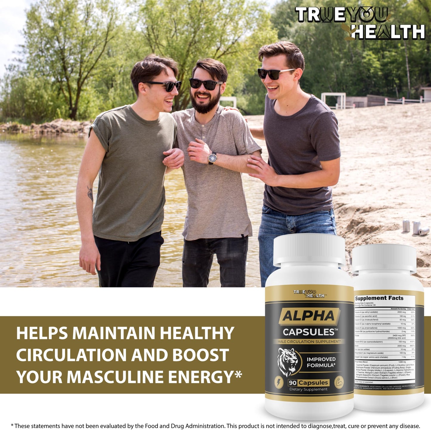 True You Health Alpha Capsules Capsule 90 Count