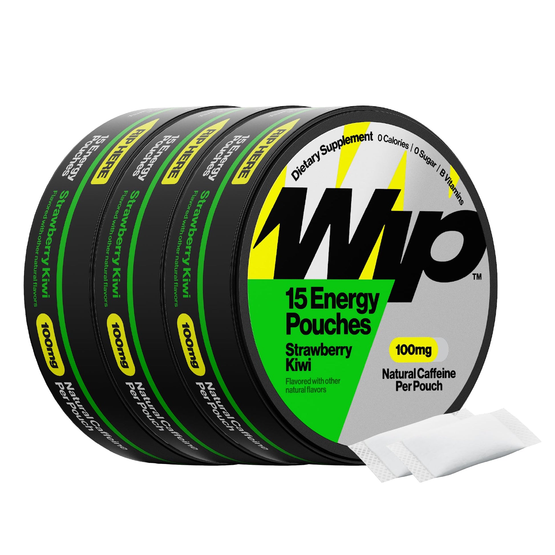 Wip Energy Pouches 100mg Natural Caffeine, 45 Capsules