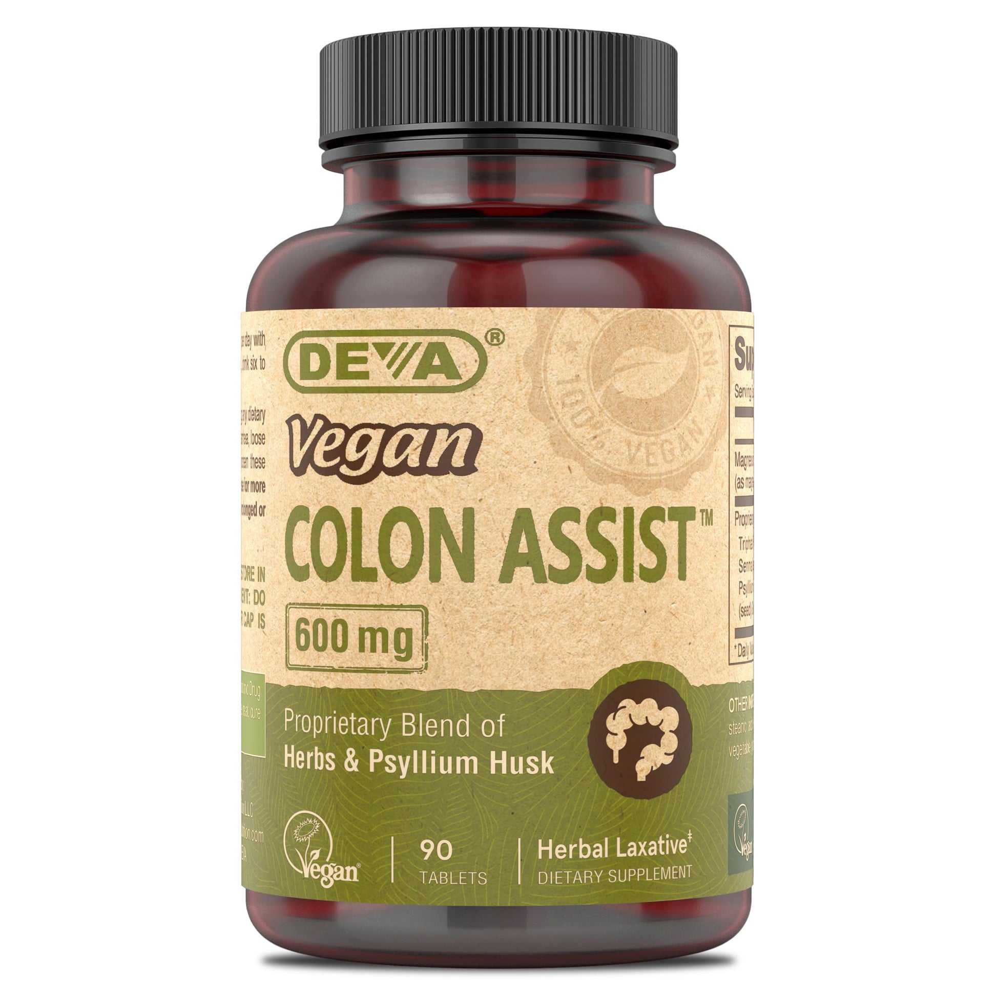 DEVA Vegan Colon Assist Tablets 90 Count