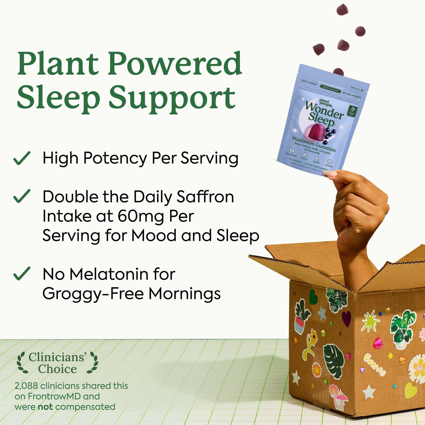 Plant People WonderSleep Mushroom Gummy 10 Count