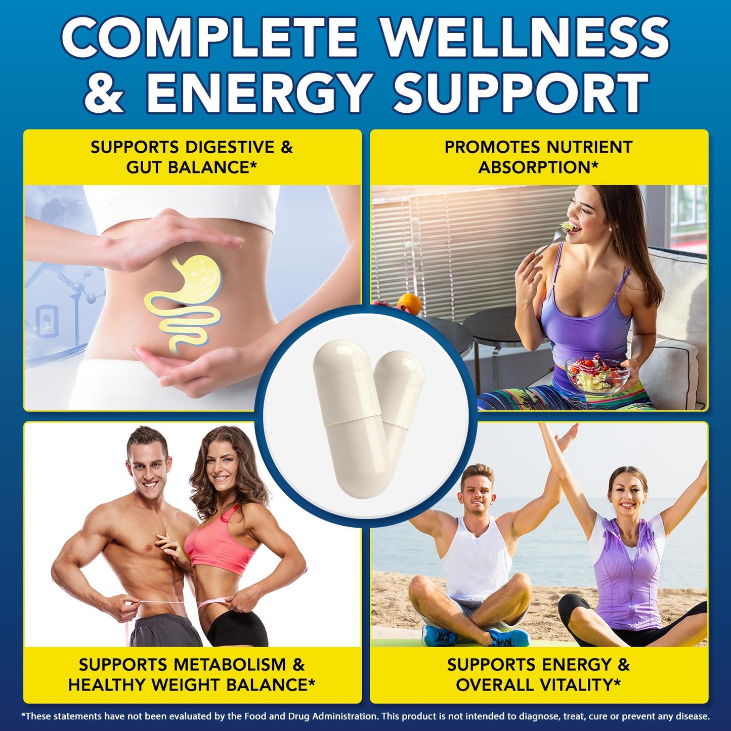 SXOSXO GLP-1 Supplement - Appetite Control Formula with Synbiotics 90 Capsules