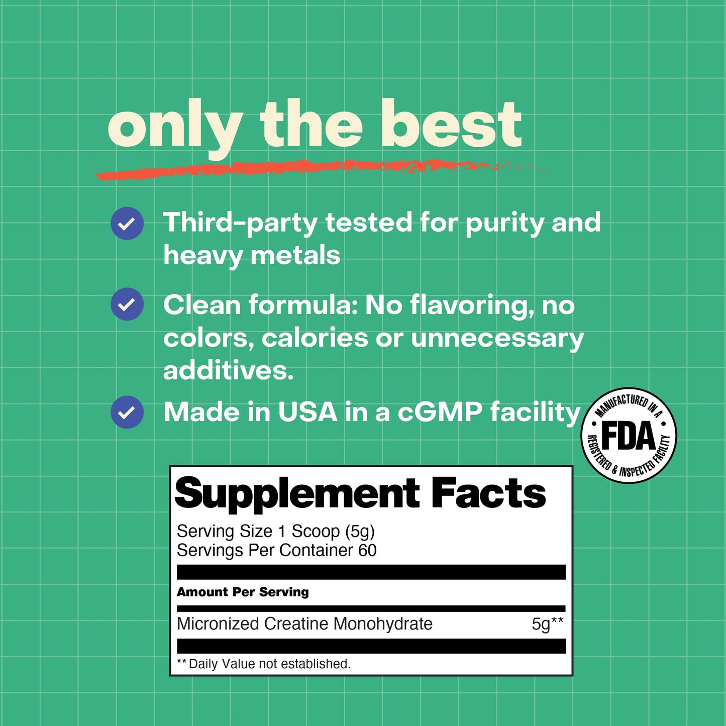 Italic Life Sciences Micronized Creatine Monohydrate Powder, 10.58 oz