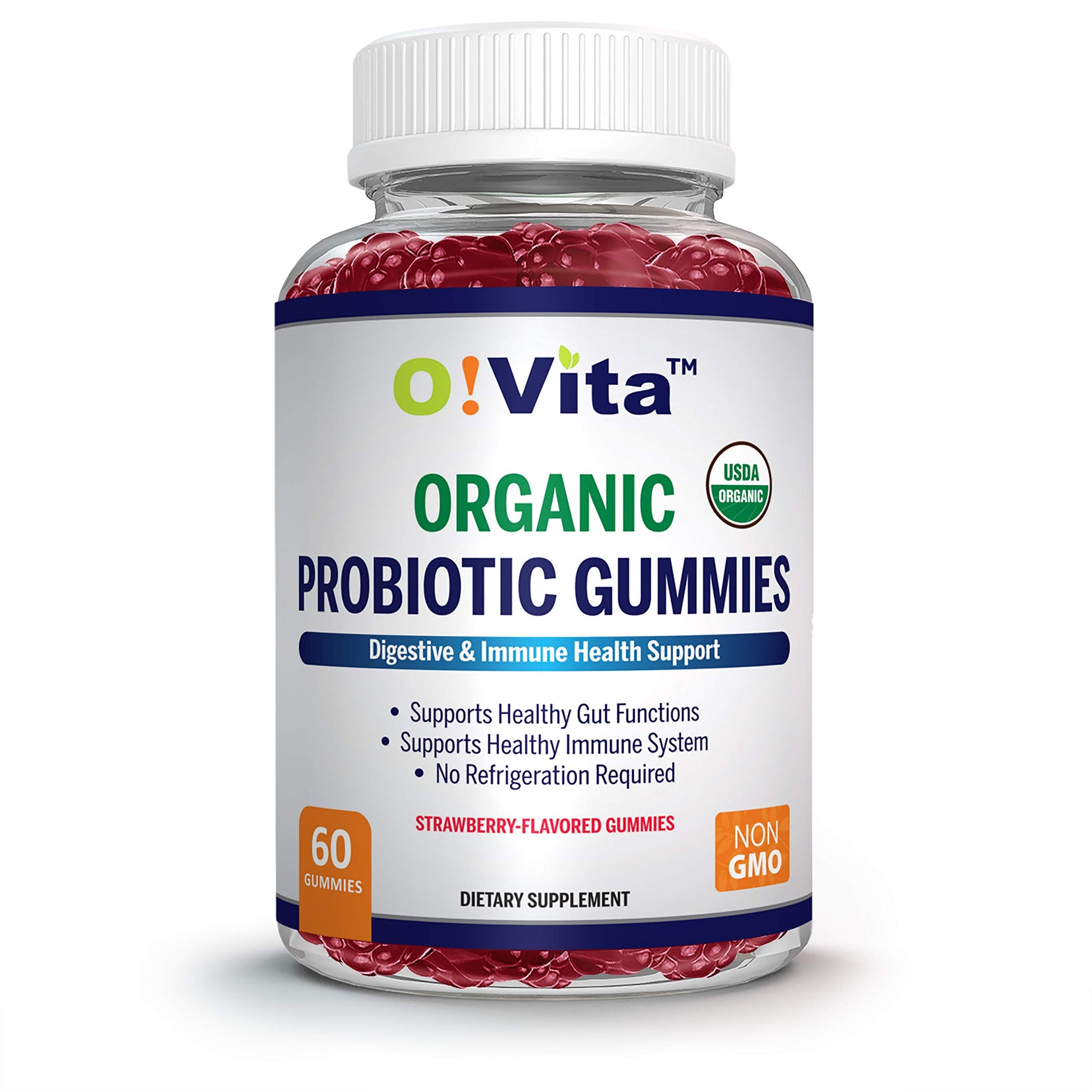 O!VITA Organic Probiotic Gummies 60 Gummies