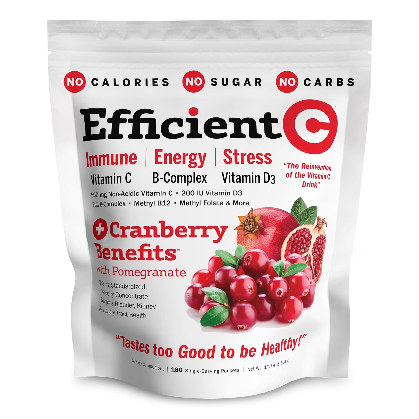 ANDREW LESSMAN Efficient C + Cranberry Benefits Powder, Pack of 180