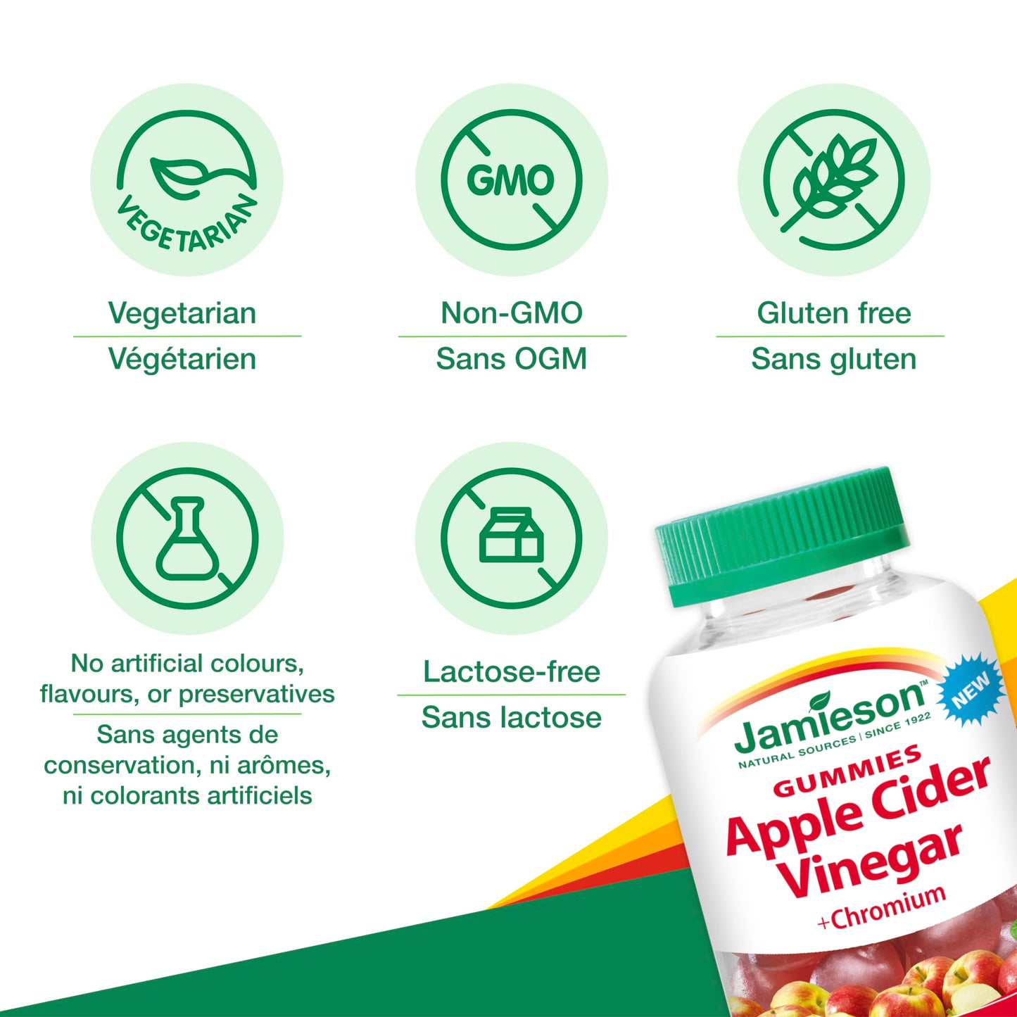 Jamieson Laboratories Apple Cider Vinegar Gummies 60 Count