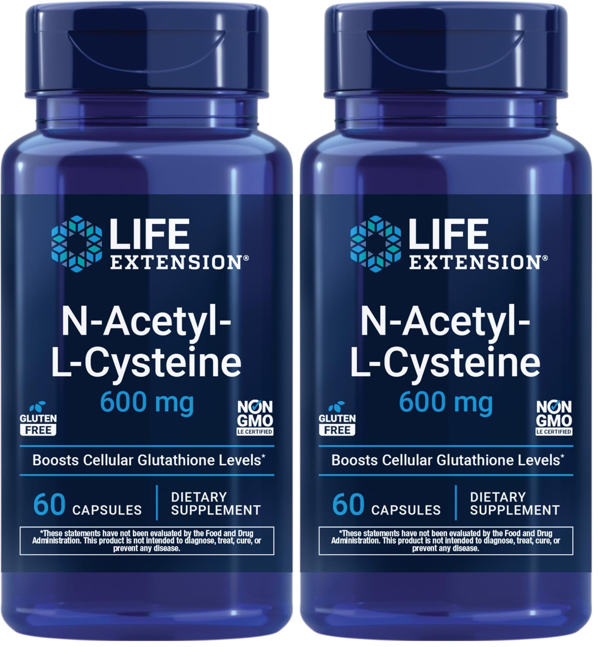 Life Extension N-Acetyl-L-Cysteine (NAC) 600 mg Capsules, 120 Capsules