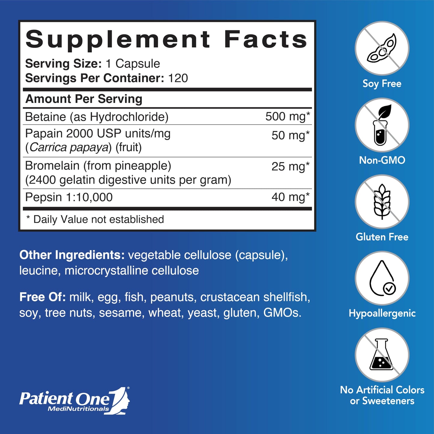 Patient One Digest-Plex Capsule 120 Capsules