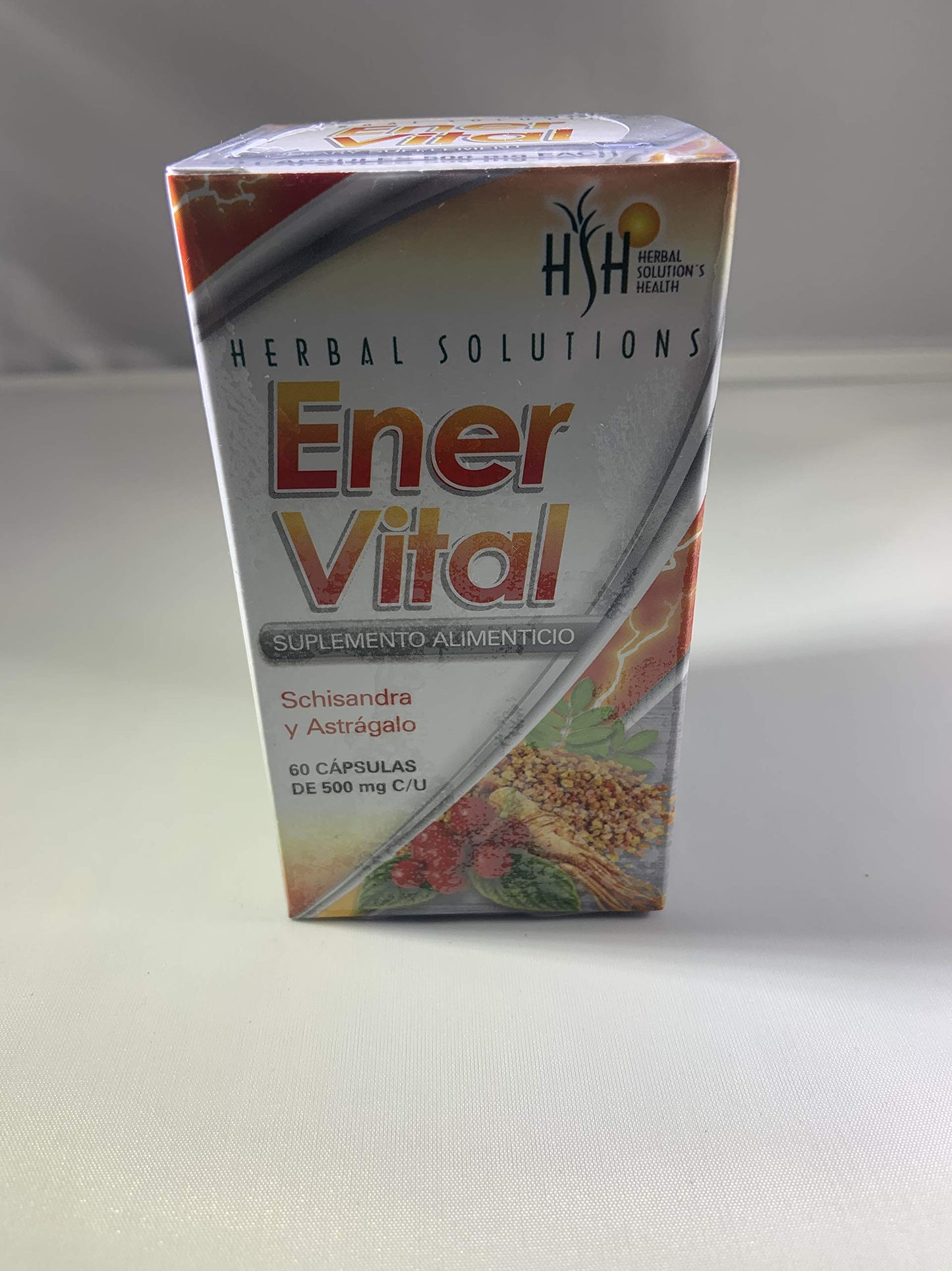 Herbal Solutions Ener Vital Capsules, 60 Capsules