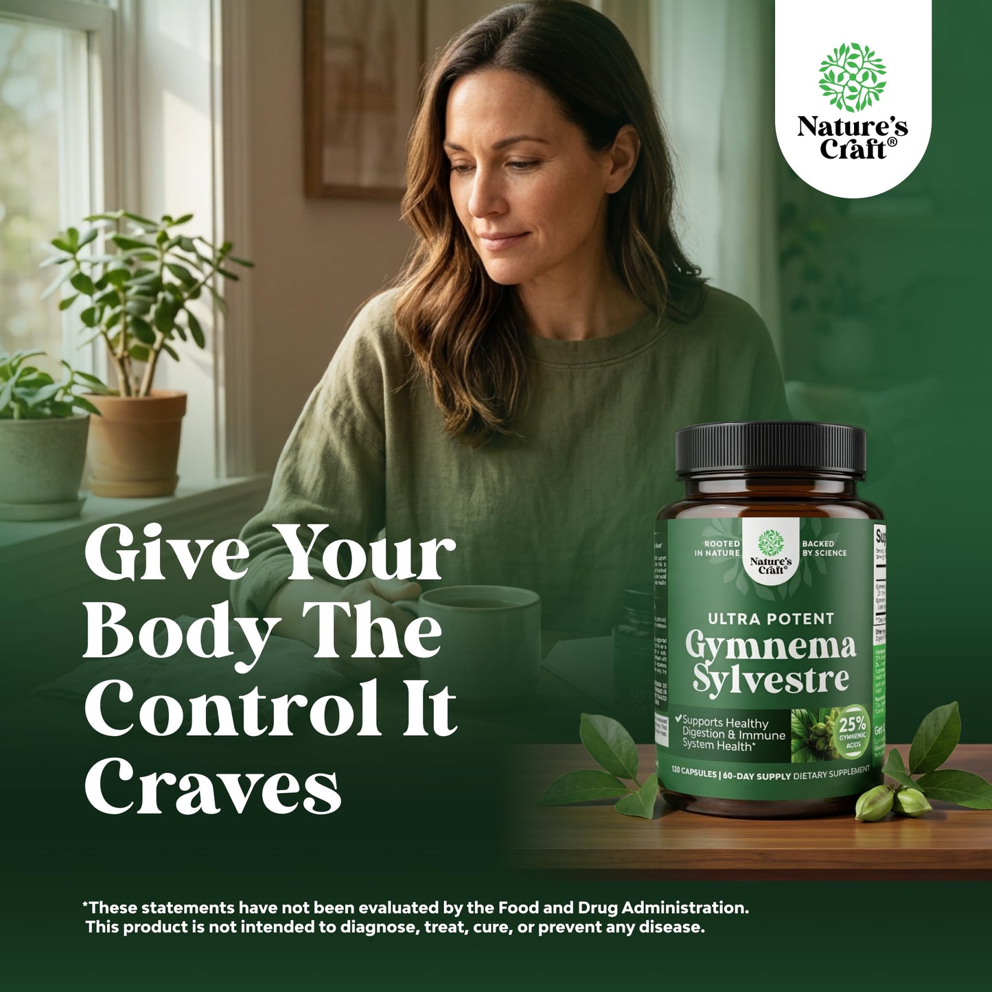 Natures Craft Gymnema Sylvestre Capsules 120 Count