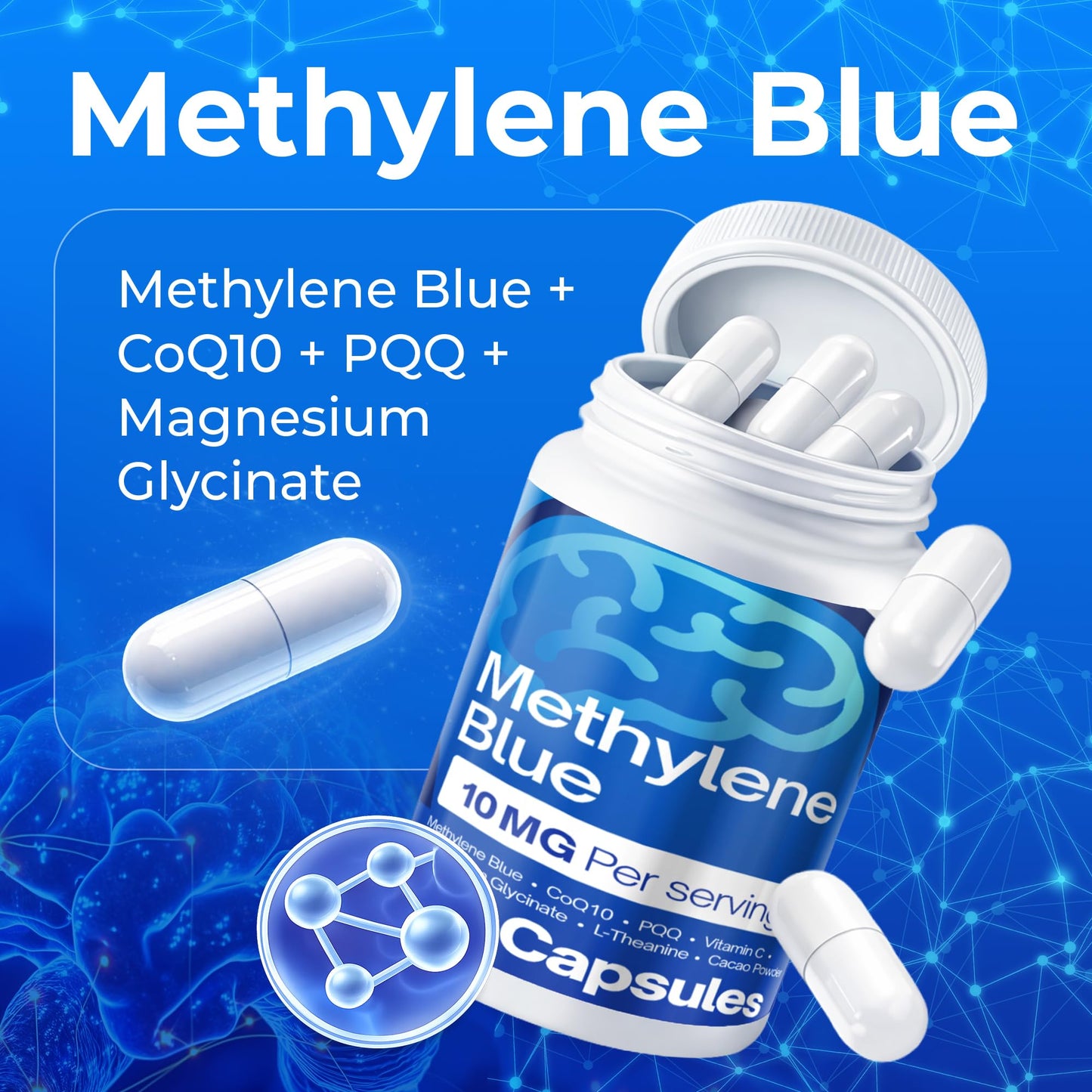 FitVitality Methylene Blue Capsules 120 Count