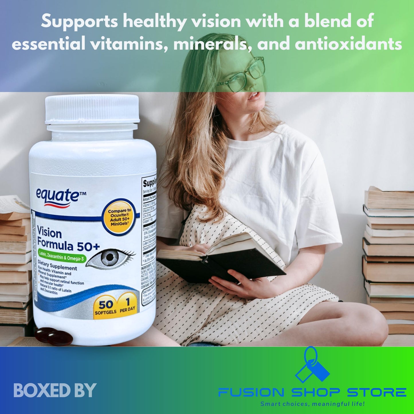 Fusion Shop Store Vision Formula 50 Plus Softgel 50 Count