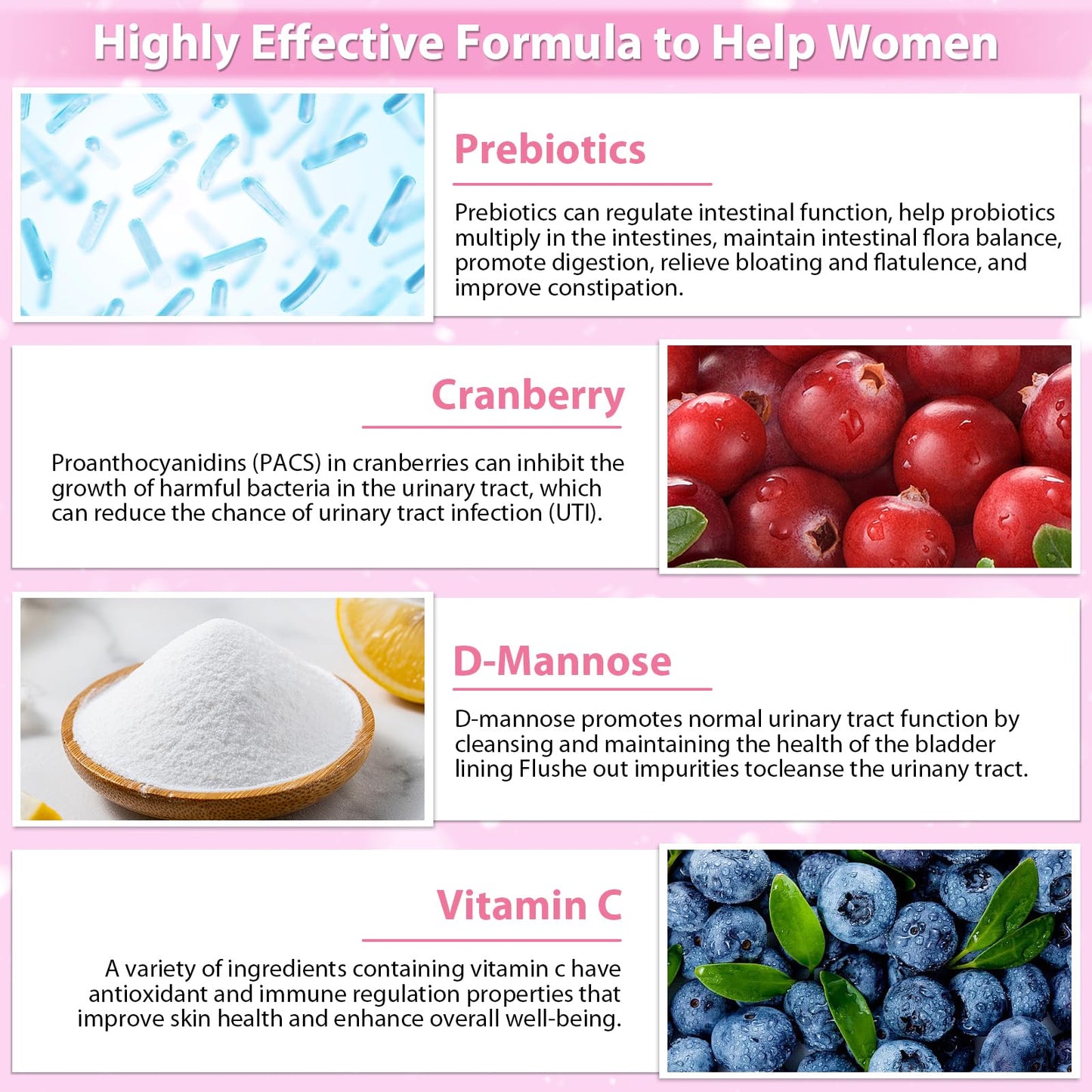 KFG Women's Probiotic Powder, 100 Billion CFUs, 20 Strains, 40 Packets